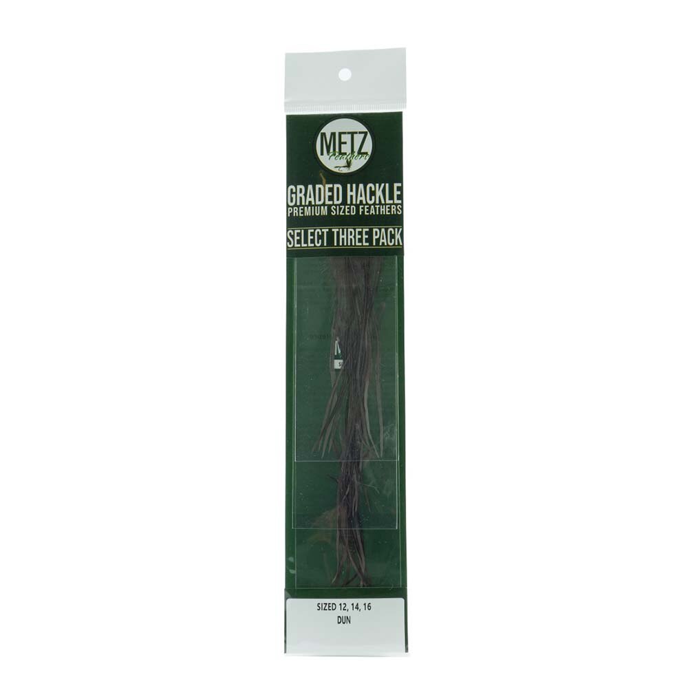 Umpqua / Metz Hackle Select 3 Pack in Dun